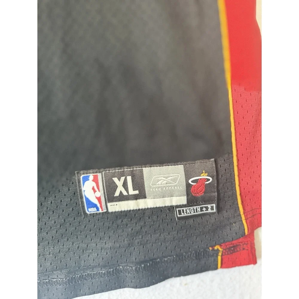 Dwayne Wade Miami Heat Authentic NBA Jersey Reebox XL Length +2 Black Sewn #3